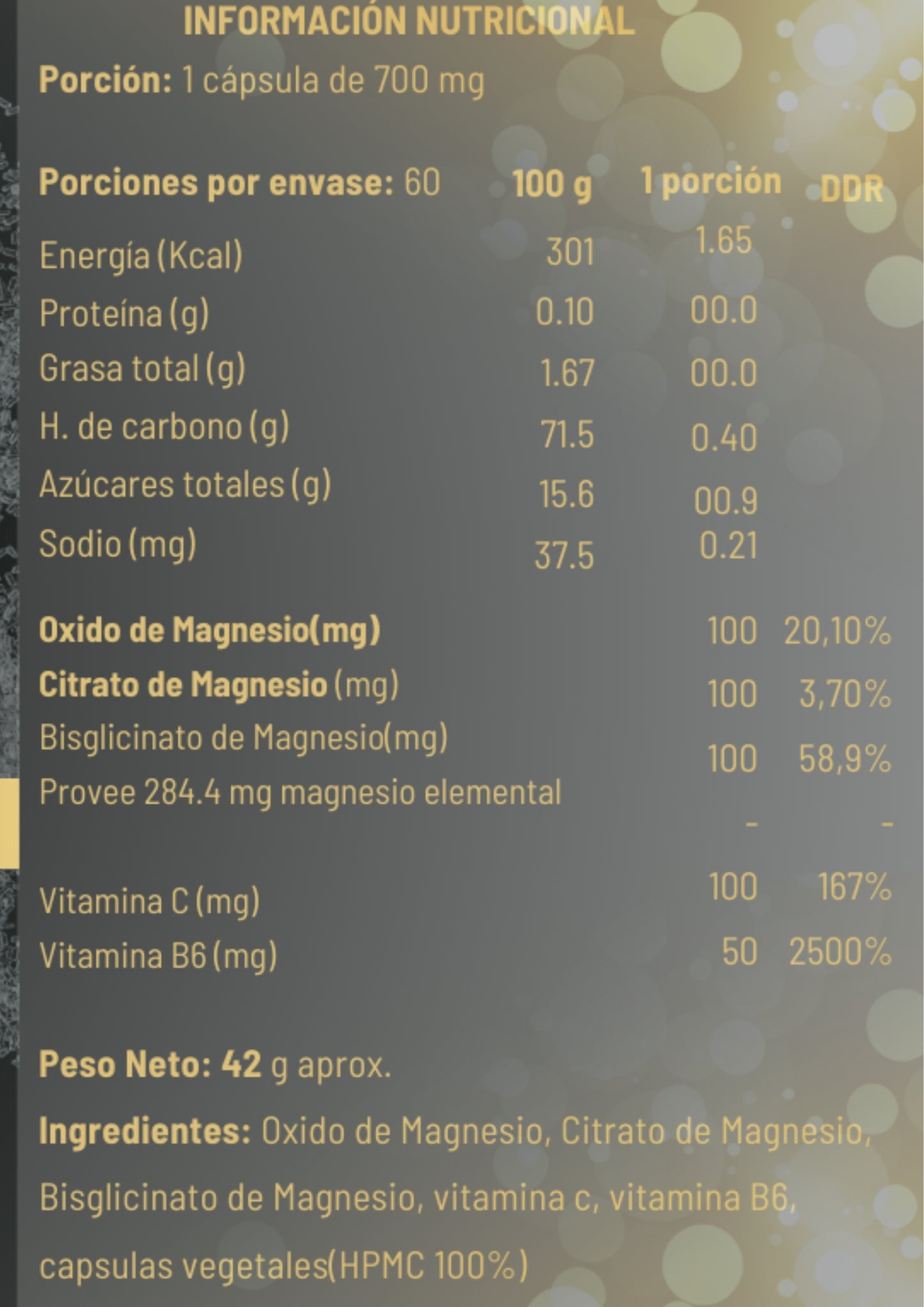 TRIPLE DE MAGNESIO GOLD PREMIUM