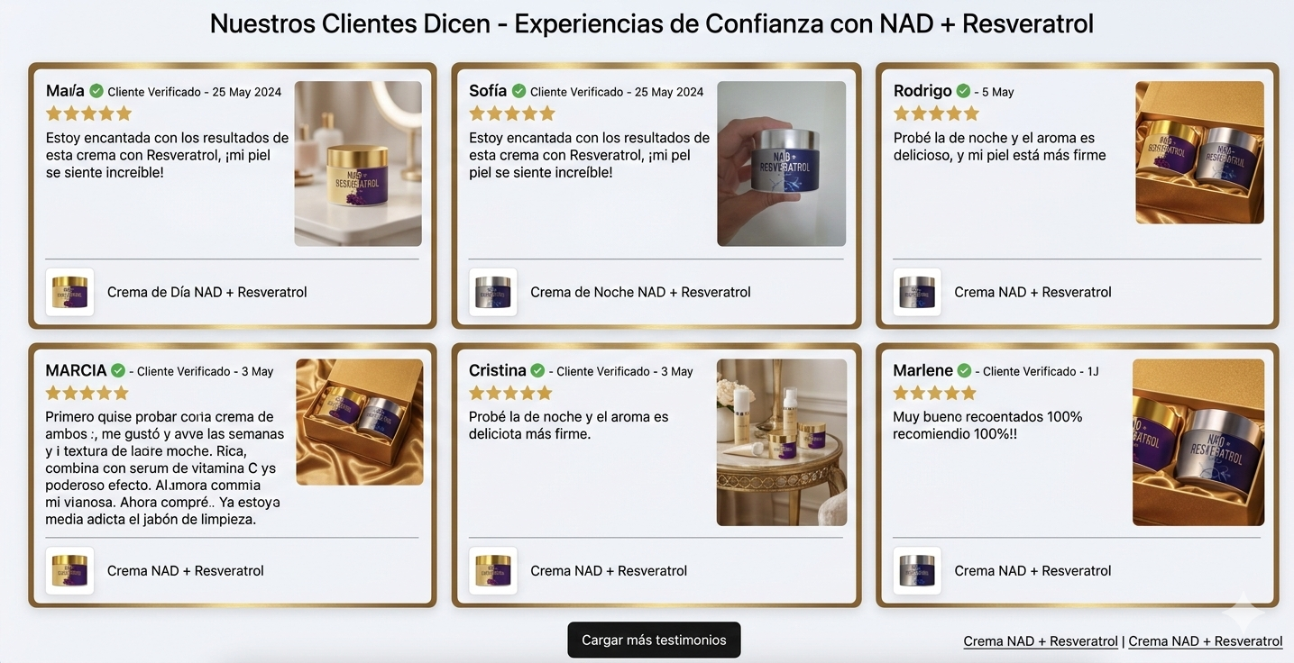 SkinCare Nad+Resveratrol en Crema