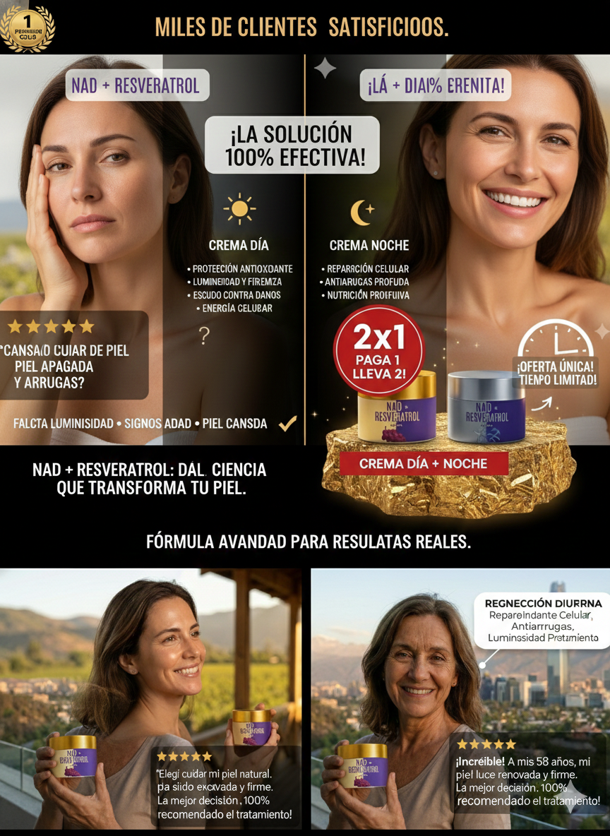 SkinCare Nad+Resveratrol en Crema