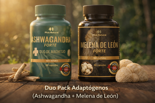 Duo Pack Adaptógenos Premium: Ashwagandha + Melena de León (Protocolo Mente & Cuerpo)