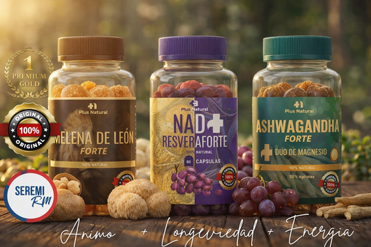 Triple Pack Saca Tu Mejor Versión Longevidad, Enfoque y Vitalidad